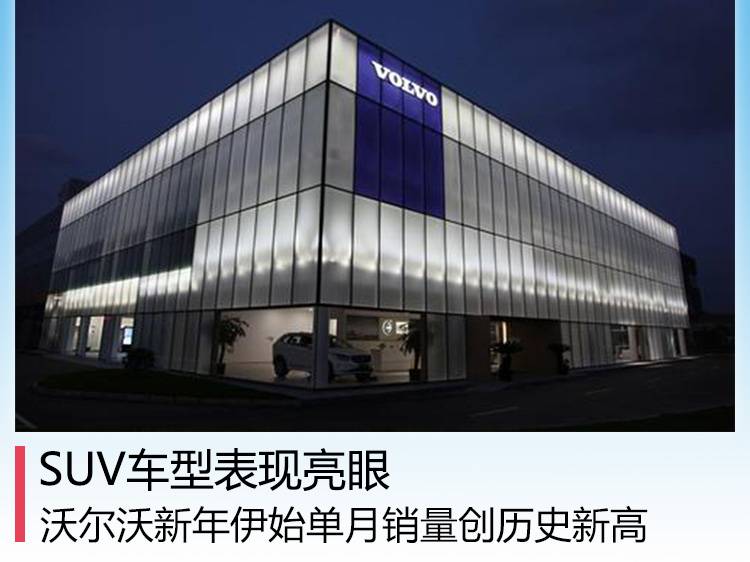 SUV车型表现出色沃尔沃在新年伊始的销量创下历史新高